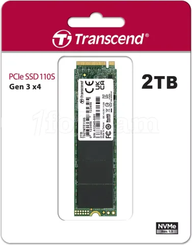 Photo de Disque SSD Transcend 110S 2To - M.2 NVMe Type 2280