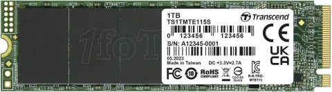 Photo de Disque SSD Transcend 115S 1To - M.2 NVMe Type 2280