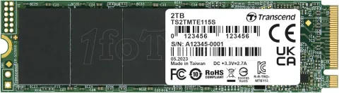 Photo de Disque SSD Transcend 115S 2To - M.2 NVMe Type 2280