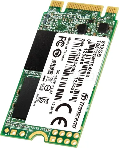 Photo de Disque SSD Transcend 430S 512Go - SATA M.2 Type 2242
