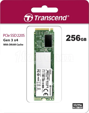 Photo de Disque SSD Transcend MTE 220S 256Go - M.2 NVMe Type 2280