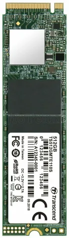 Photo de Disque SSD Transcend MTE110S 512Go - M.2 NVMe Type 2280