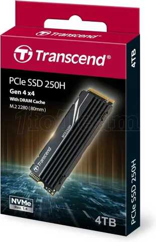 Photo de Disque SSD Transcend MTE250H 4To - M.2 NVMe Type 2280