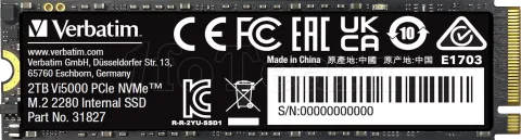 Photo de Disque SSD Verbatim Vi5000 2To - NVMe M.2 Type 2280