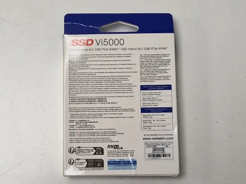 Photo de Disque SSD Verbatim Vi5000 512Go - NVMe M.2 Type 2280 - SN 318253448991100 - ID 201776