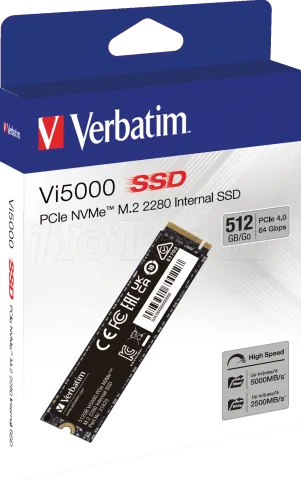 Photo de Disque SSD Verbatim Vi5000 512Go - NVMe M.2 Type 2280