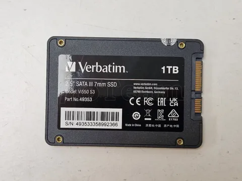 Photo de Disque SSD Verbatim Vi550 S3 1To  - S-ATA 2,5" - SN 493533358992366 - ID 201251