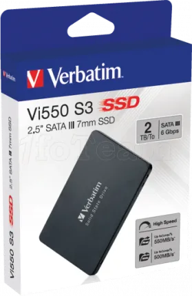 Photo de Disque SSD Verbatim Vi550 S3 2To - S-ATA 2,5"