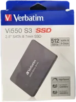 Photo de Disque SSD Verbatim Vi550 S3 512Go - S-ATA 2,5" - SN 493523224834106 - ID 194669