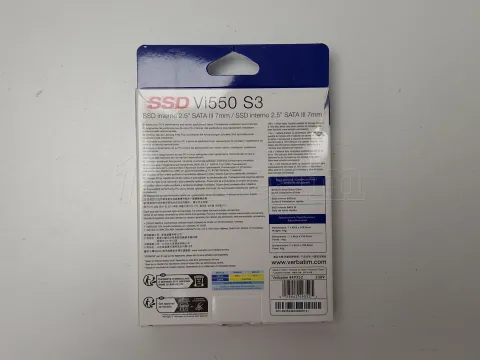 Photo de Disque SSD Verbatim Vi550 S3 512Go - S-ATA 2,5" - SN 4935234048300121 - ID 199013