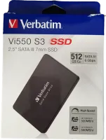Photo de Disque SSD Verbatim Vi550 S3 512Go - S-ATA 2,5" - SN 4935234048300605 - ID 197791