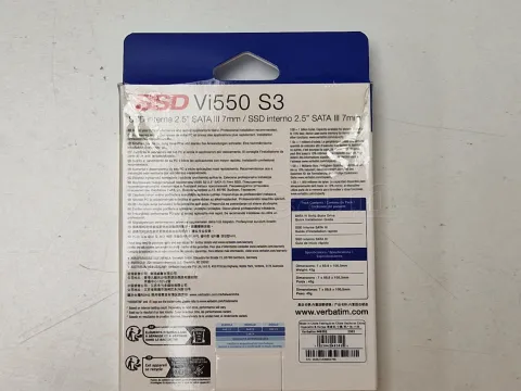 Photo de Disque SSD Verbatim Vi550 S3 512Go - S-ATA 2,5" - SN 493523408994766 - ID 201254