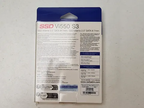 Photo de Disque SSD Verbatim Vi550 S3 512Go - S-ATA 2,5"  - SN 4935234489912828 - ID 201253