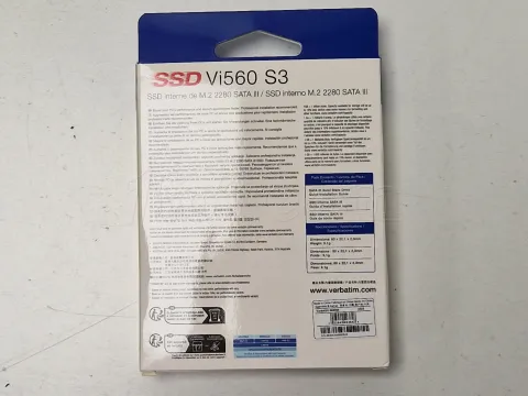 Photo de Disque SSD Verbatim Vi560 S3 1To  - S-ATA M.2 Type 2280 - SN 493643448893536 - ID 201779