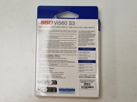 Photo de Disque SSD Verbatim Vi560 S3 1To  - S-ATA M.2 Type 2280 - SN 493643448893569 - ID 201252