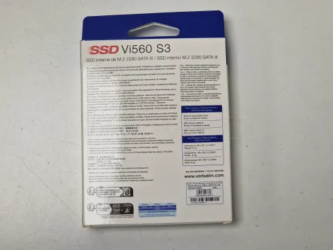 Photo de Disque SSD Verbatim Vi560 S3 1To  - S-ATA M.2 Type 2280 - SN 493643448894015 - ID 201772