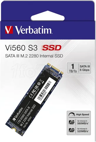 Photo de Disque SSD Verbatim Vi560 S3 1To  - S-ATA M.2 Type 2280