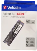 Photo de Disque SSD Verbatim Vi560 S3 512Go - S-ATA M.2 Type 2280 - SN 493633174832462 - ID 195735