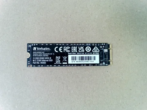 Photo de Disque SSD Verbatim Vi560 S3 512Go - S-ATA M.2 Type 2280 - SN 493635204831450 - ID 223065