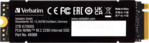 Photo de Disque SSD Verbatim Vi7000G 2To  - NVMe M.2 Type 2280