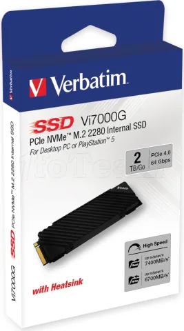 Photo de Disque SSD Verbatim Vi7000G 2To  - NVMe M.2 Type 2280