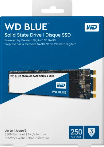 Photo de Disque SSD Western Digital Blue 250Go - S-ATA M.2 Type 2280