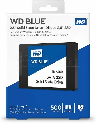 Photo de Disque SSD Western Digital Blue 500Go - S-ATA 2,5"