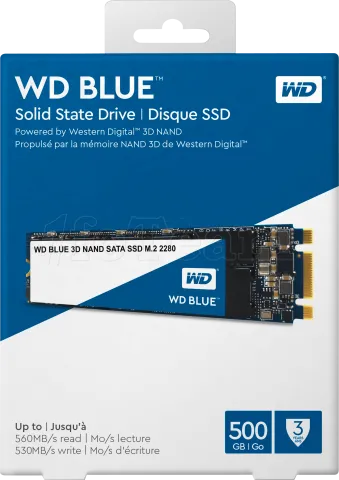 Photo de Disque SSD Western Digital Blue 500Go - S-ATA M.2 Type 2280