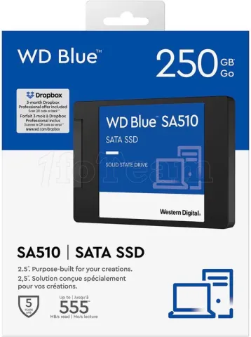 Photo de Disque SSD Western Digital Blue SA510 250Go - S-ATA 2,5"