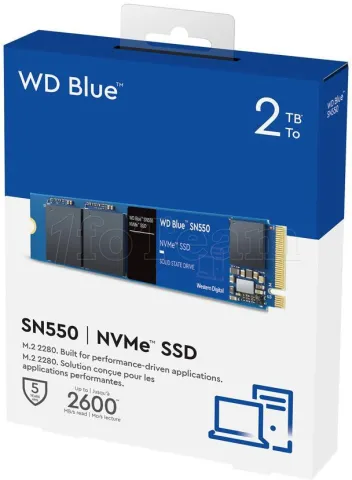 Photo de Disque SSD Western Digital Blue SN550 2To  - NVMe M.2 Type 2280