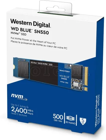 Photo de Disque SSD Western Digital Blue SN550 500Go - NVMe M.2 Type 2280