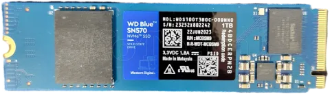 Photo de Disque SSD Western Digital Blue SN570 1To  - NVMe M.2 Type 2280 - SN 23252X802242 - ID 195737