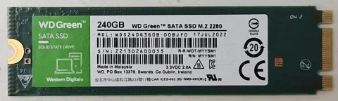 Photo de Disque SSD Western Digital Green 240Go - S-ATA M.2 Type 2280 - SN 221302A00055 - ID 201241