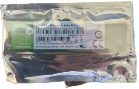 Photo de Disque SSD Western Digital Green 480Go - S-ATA M.2 Type 2280 - SN 22127C802116 - ID 195906