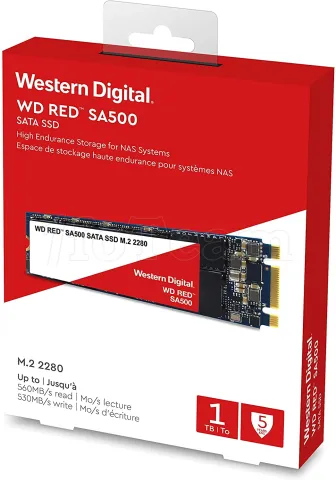 Photo de Disque SSD Western Digital Red SA500 NAS 1To  - S-ATA M.2 Type 2280