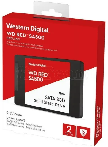 Photo de Disque SSD Western Digital Red SA500 NAS 2To  - S-ATA 2,5"