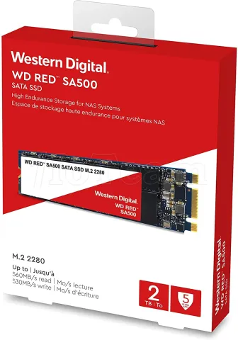 Photo de Disque SSD Western Digital Red SA500 NAS 2To  - S-ATA M.2 Type 2280