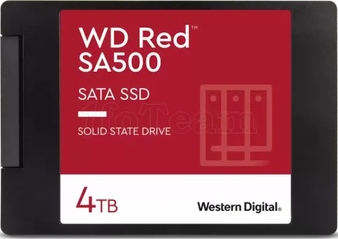 Photo de Disque SSD Western Digital Red SA500 NAS 4To  - S-ATA 2,5"