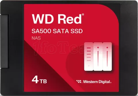 Photo de Disque SSD Western Digital Red SA500 NAS 4To  - S-ATA 2,5"