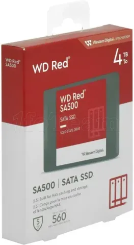 Photo de Disque SSD Western Digital Red SA500 NAS 4To  - S-ATA 2,5"