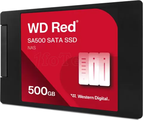Photo de Disque SSD Western Digital Red SA500 NAS 500Go - S-ATA 2,5"