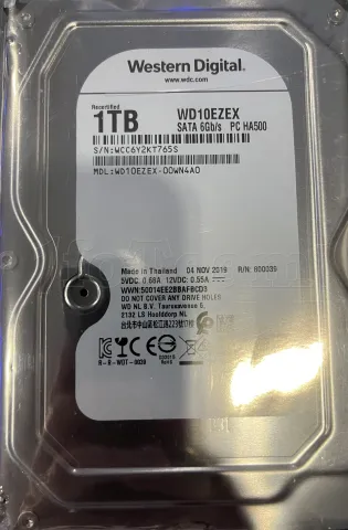 Photo de Disque WD10EZEX - Serial WCC6Y2KT765S -- Id :  158966