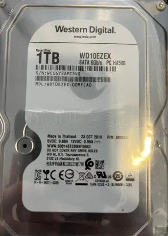 Photo de Disque WD10EZEX - WCC6Y2APC5VS -- Id : 177324