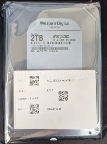 Photo de Disque WD20EZBX - SN WXB2A613A4JY - ID 190371