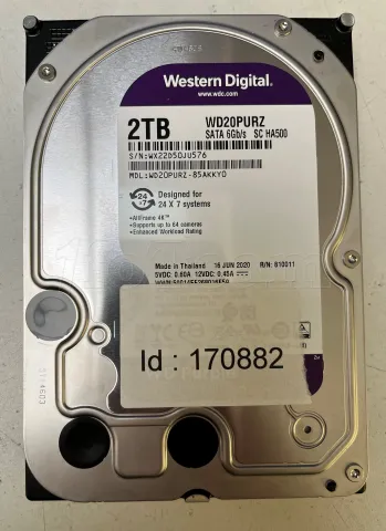 Photo de Disque WD20PURZ - WX22D50JU576 - Id : 170882