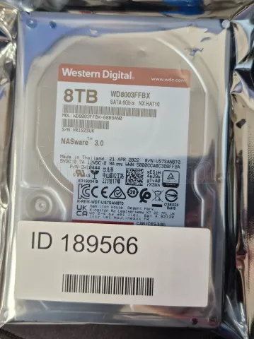 Photo de Disque WD8003FFBX - S/N VR1SZSUK - ID 189566