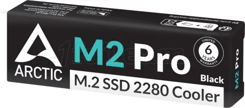 Photo de Dissipateur thermique pour SSD M.2 2280 Arctic M2 Pro (Noir)