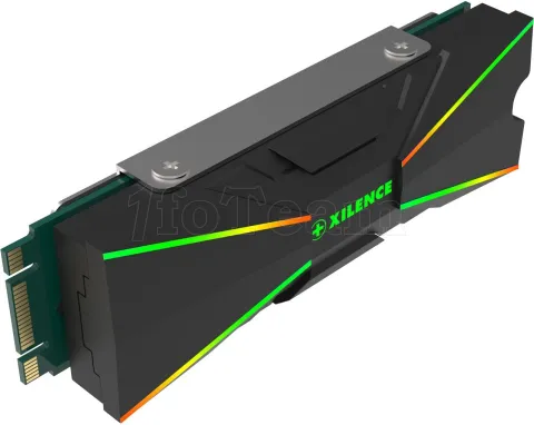 Photo de Dissipateur thermique pour SSD M.2 2280 Xilence Performance A+ XC401 RGB (Noir)