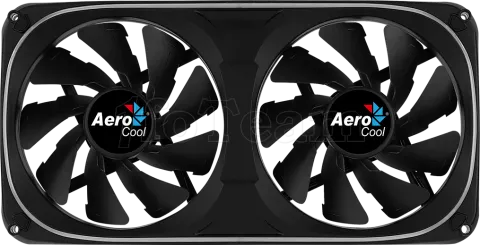 Photo de Double Ventilateur de boitier Aerocool Astro 24 RGB 24x12cm (Noir)