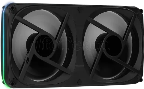 Photo de Double Ventilateur de boitier Aerocool Astro 24 RGB 24x12cm (Noir)